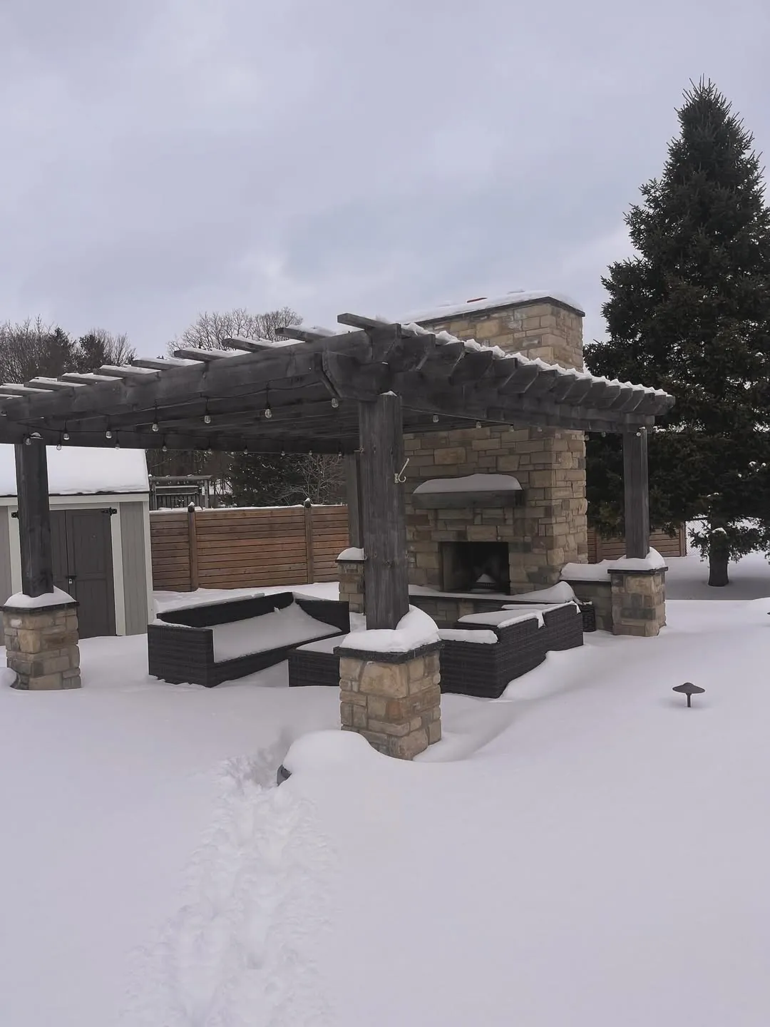 Outdoor Pavilion Roof Replacement - Final Exterior View